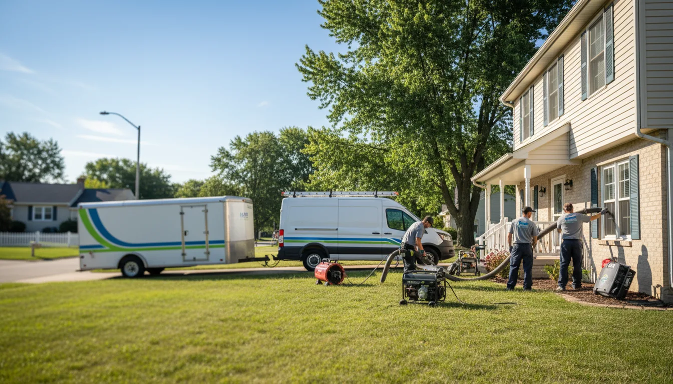 Flooded Basement Restoration And Cleanup With Repair in North Vernon, IN near me